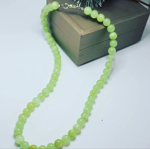 🌼 Green Onyx necklace - Picture 1 of 4